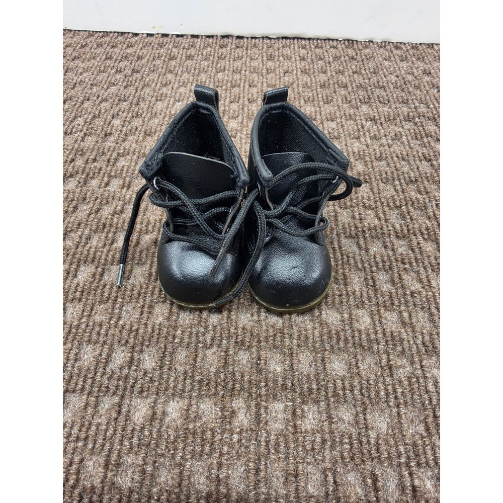 Vintage Pleasant Company American Girl Dr Martens Style Black Lug Boots 18" Doll